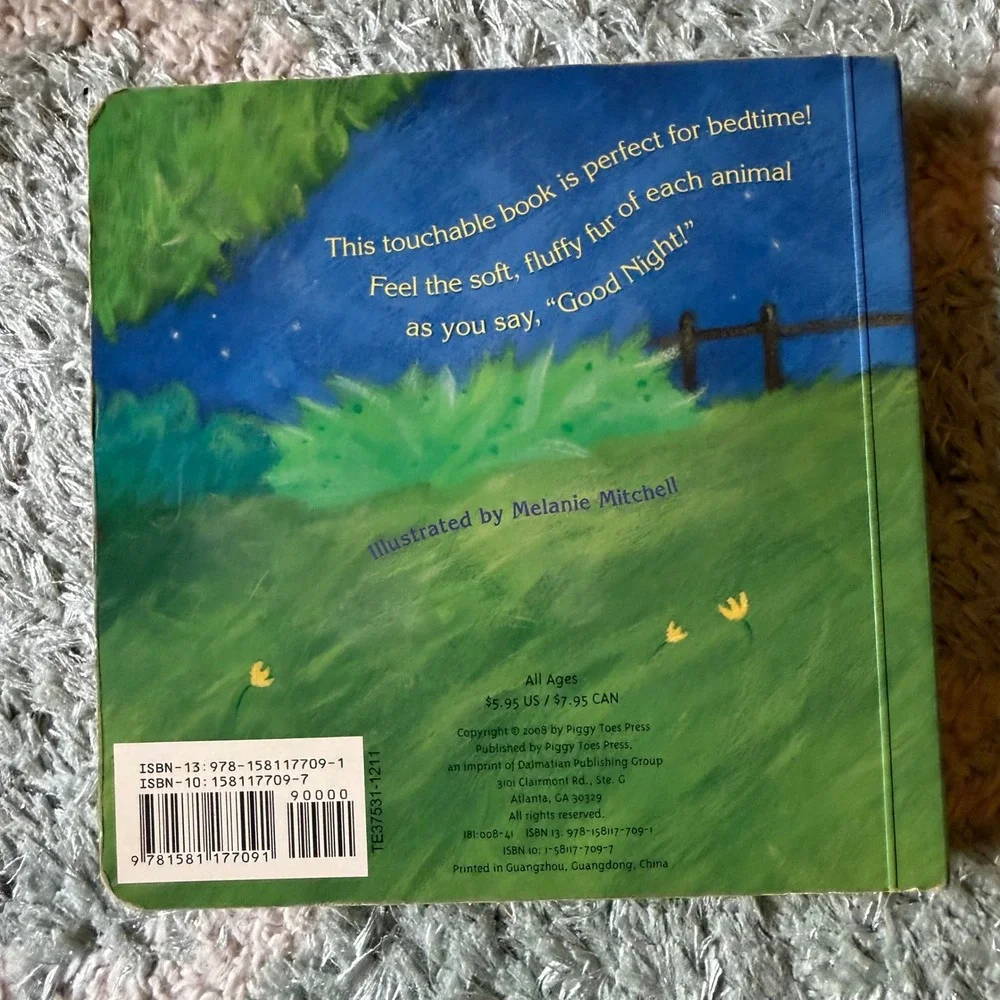 Good Night!, Melanie Mitchell Touch & Feel Bedtime Board Book 9781581177091